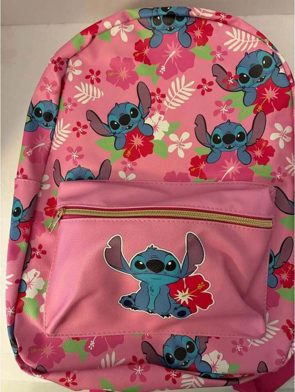 Disney Stitch Pink Floral Backpack